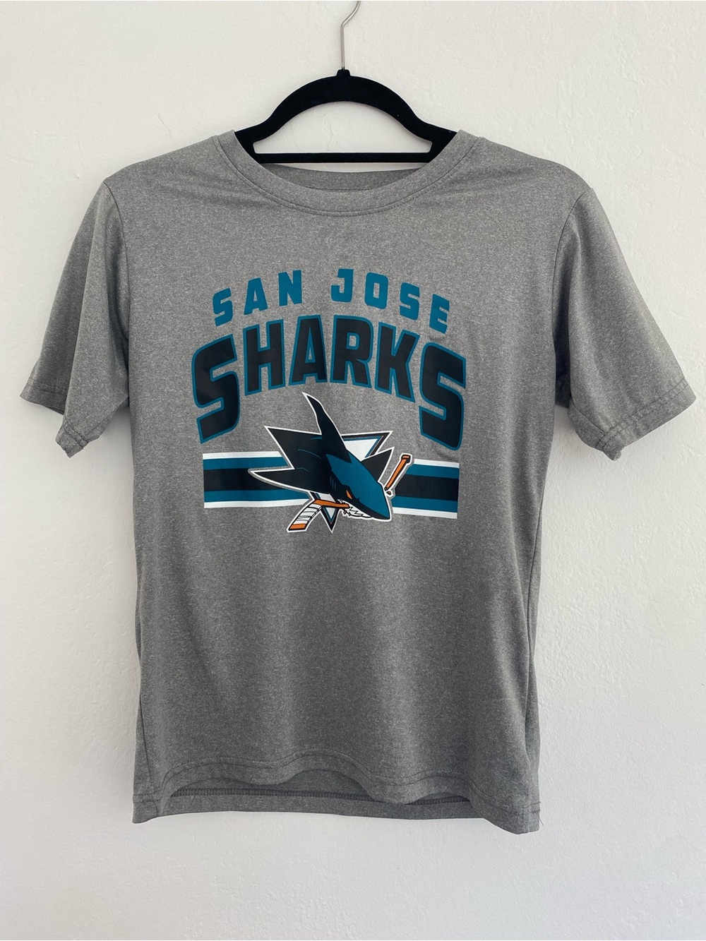 NHL San Jose Sharks Youth Gray Jersey Size L (12-14)